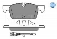 Brake Pad Set, disc brake MEYLE-ORIGINAL Quality 025 252 2217