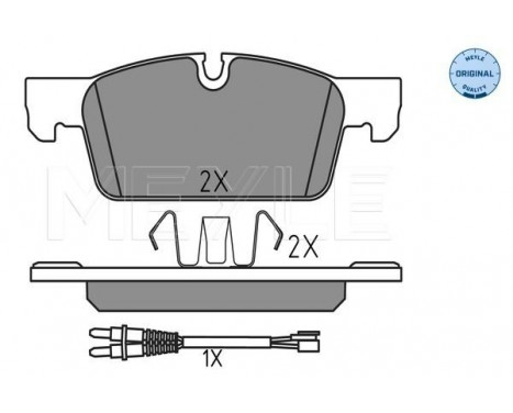 Brake Pad Set, disc brake MEYLE-ORIGINAL Quality 025 252 2217