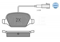 Brake Pad Set, disc brake MEYLE-ORIGINAL Quality 025 252 3717