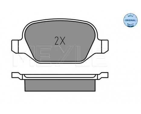 Brake Pad Set, disc brake MEYLE-ORIGINAL Quality 025 252 3717, Image 2