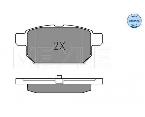 Brake Pad Set, disc brake MEYLE-ORIGINAL Quality 025 252 5814/W, Image 2