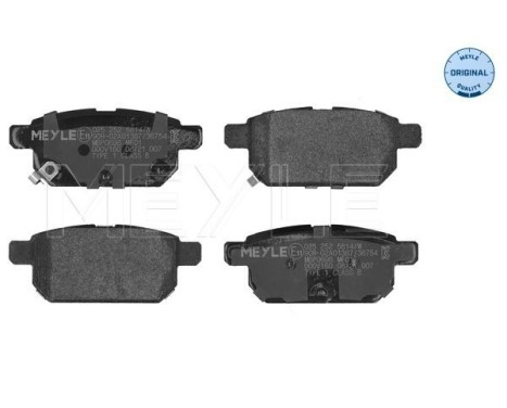 Brake Pad Set, disc brake MEYLE-ORIGINAL Quality 025 252 5814/W, Image 3