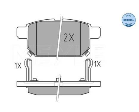 Brake Pad Set, disc brake MEYLE-ORIGINAL Quality 025 252 5814/W, Image 2