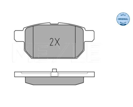Brake Pad Set, disc brake MEYLE-ORIGINAL Quality 025 252 5814/W, Image 3