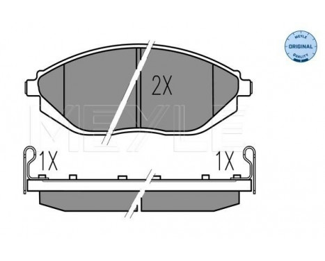 Brake Pad Set, disc brake MEYLE-ORIGINAL Quality 025 252 6817/W