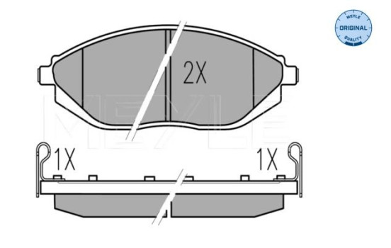 Brake Pad Set, disc brake MEYLE-ORIGINAL Quality 025 252 6817/W, Image 2
