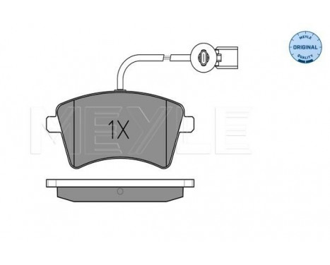 Brake Pad Set, disc brake MEYLE-ORIGINAL Quality 025 252 9118