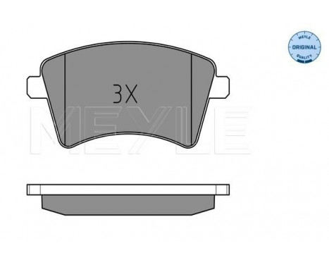 Brake Pad Set, disc brake MEYLE-ORIGINAL Quality 025 252 9118, Image 2