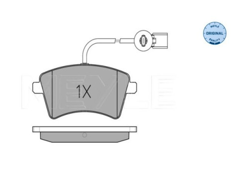 Brake Pad Set, disc brake MEYLE-ORIGINAL Quality 025 252 9118, Image 2