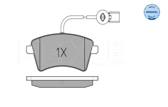 Brake Pad Set, disc brake MEYLE-ORIGINAL Quality 025 252 9118, Image 2