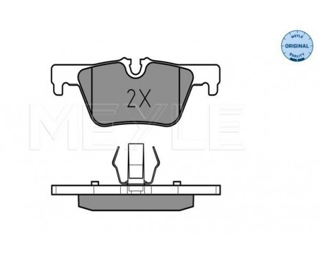 Brake Pad Set, disc brake MEYLE-ORIGINAL Quality 025 253 0717