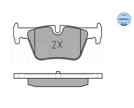 Brake Pad Set, disc brake MEYLE-ORIGINAL Quality 025 253 0717, Image 3