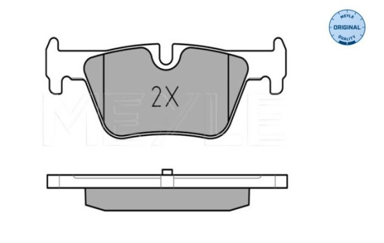 Brake Pad Set, disc brake MEYLE-ORIGINAL Quality 025 253 0717, Image 3