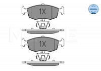 Brake Pad Set, disc brake MEYLE-ORIGINAL Quality 025 253 2317