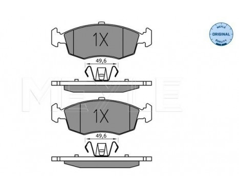 Brake Pad Set, disc brake MEYLE-ORIGINAL Quality 025 253 2317