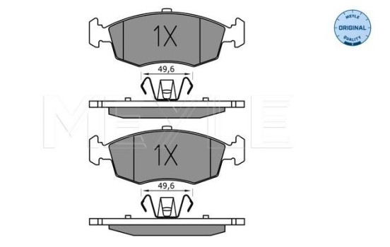 Brake Pad Set, disc brake MEYLE-ORIGINAL Quality 025 253 2317