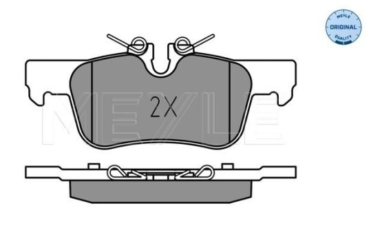 Brake Pad Set, disc brake MEYLE-ORIGINAL Quality 025 253 3116
