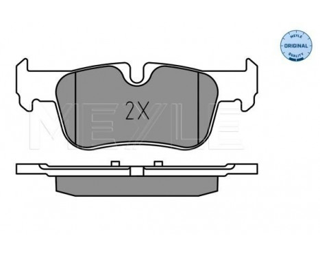 Brake Pad Set, disc brake MEYLE-ORIGINAL Quality 025 253 3116, Image 2