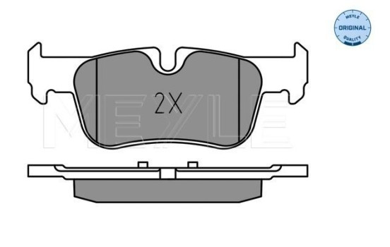 Brake Pad Set, disc brake MEYLE-ORIGINAL Quality 025 253 3116, Image 2