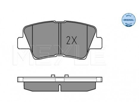 Brake Pad Set, disc brake MEYLE-ORIGINAL Quality 025 253 3715/W, Image 2