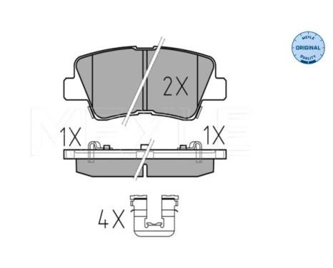 Brake Pad Set, disc brake MEYLE-ORIGINAL Quality 025 253 3715/W, Image 2