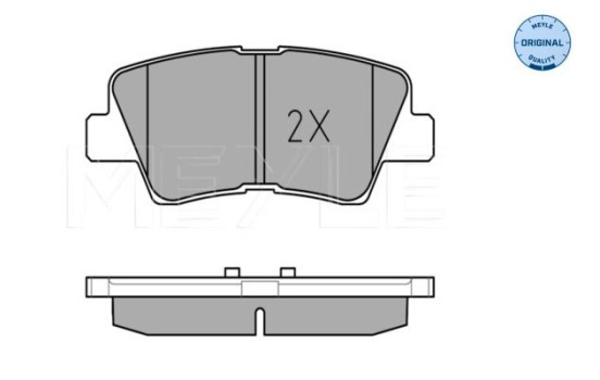 Brake Pad Set, disc brake MEYLE-ORIGINAL Quality 025 253 3715/W, Image 3