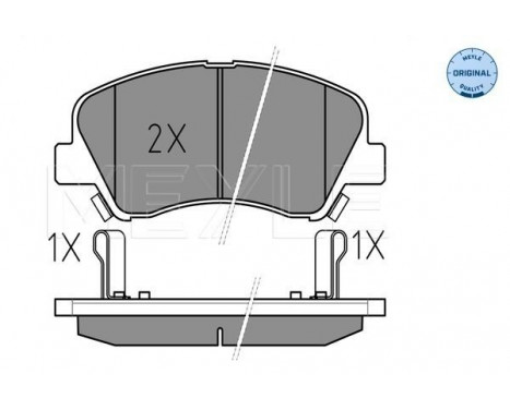 Brake Pad Set, disc brake MEYLE-ORIGINAL Quality 025 253 4818