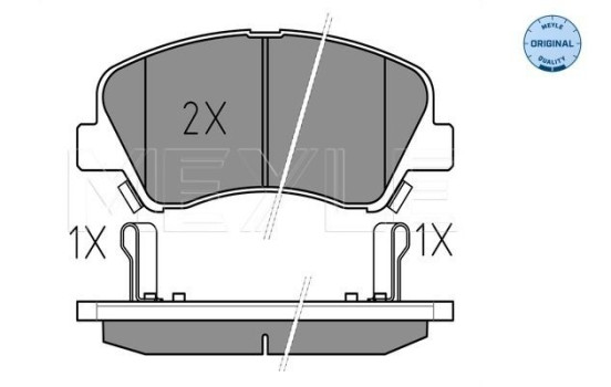 Brake Pad Set, disc brake MEYLE-ORIGINAL Quality 025 253 4818