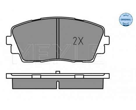 Brake Pad Set, disc brake MEYLE-ORIGINAL Quality 025 253 6516, Image 2