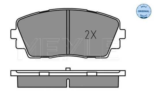 Brake Pad Set, disc brake MEYLE-ORIGINAL Quality 025 253 6516, Image 2