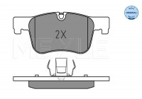 Brake Pad Set, disc brake MEYLE-ORIGINAL Quality 025 255 0618