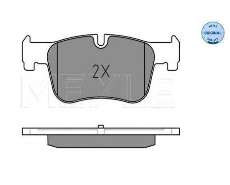 Brake Pad Set, disc brake MEYLE-ORIGINAL Quality 025 255 0618, Image 2