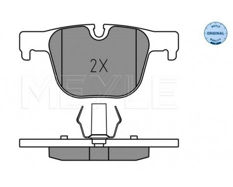 Brake Pad Set, disc brake MEYLE-ORIGINAL Quality 025 255 1417