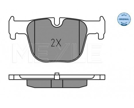 Brake Pad Set, disc brake MEYLE-ORIGINAL Quality 025 255 1417, Image 2