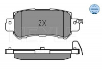 Brake Pad Set, disc brake MEYLE-ORIGINAL Quality 025 255 4014