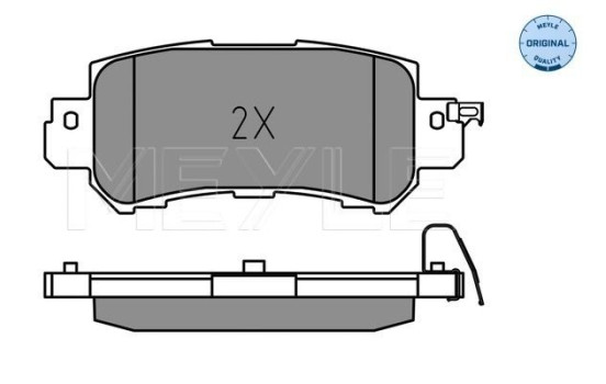Brake Pad Set, disc brake MEYLE-ORIGINAL Quality 025 255 4014