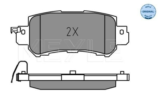 Brake Pad Set, disc brake MEYLE-ORIGINAL Quality 025 255 4014, Image 2