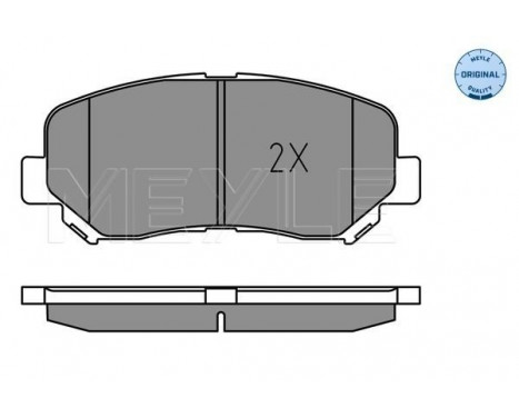 Brake Pad Set, disc brake MEYLE-ORIGINAL Quality 025 255 6416, Image 2