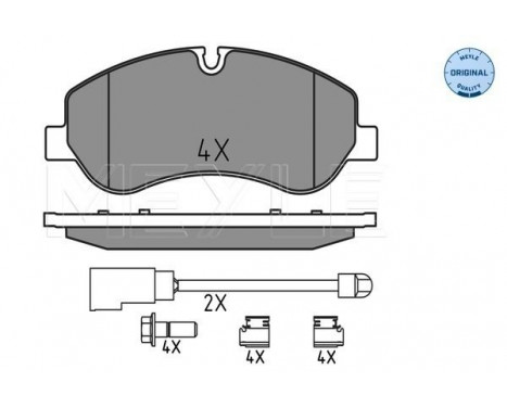 Brake Pad Set, disc brake MEYLE-ORIGINAL Quality 025 256 0217