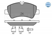 Brake Pad Set, disc brake MEYLE-ORIGINAL Quality 025 256 0418