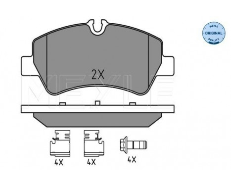 Brake Pad Set, disc brake MEYLE-ORIGINAL Quality 025 256 0418