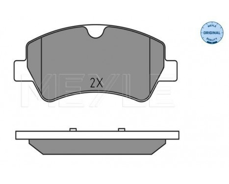 Brake Pad Set, disc brake MEYLE-ORIGINAL Quality 025 256 0418, Image 2