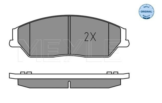 Brake Pad Set, disc brake MEYLE-ORIGINAL Quality 025 256 1019, Image 2