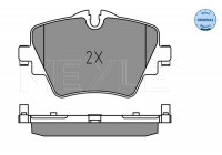 Brake Pad Set, disc brake MEYLE-ORIGINAL Quality 025 256 1718
