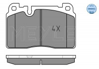 Brake Pad Set, disc brake MEYLE-ORIGINAL Quality 025 256 4316