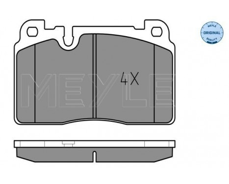 Brake Pad Set, disc brake MEYLE-ORIGINAL Quality 025 256 4316