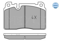 Brake Pad Set, disc brake MEYLE-ORIGINAL Quality 025 256 4316