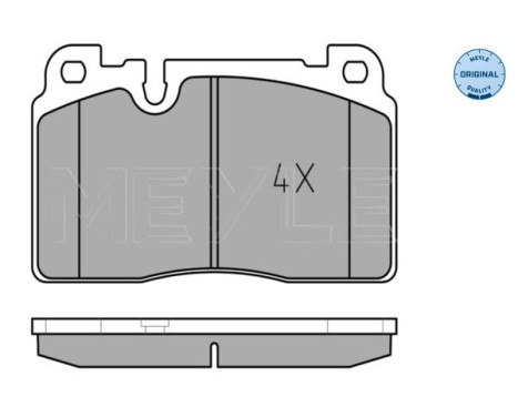 Brake Pad Set, disc brake MEYLE-ORIGINAL Quality 025 256 4316