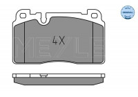 Brake Pad Set, disc brake MEYLE-ORIGINAL Quality 025 256 4317