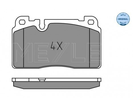 Brake Pad Set, disc brake MEYLE-ORIGINAL Quality 025 256 4317